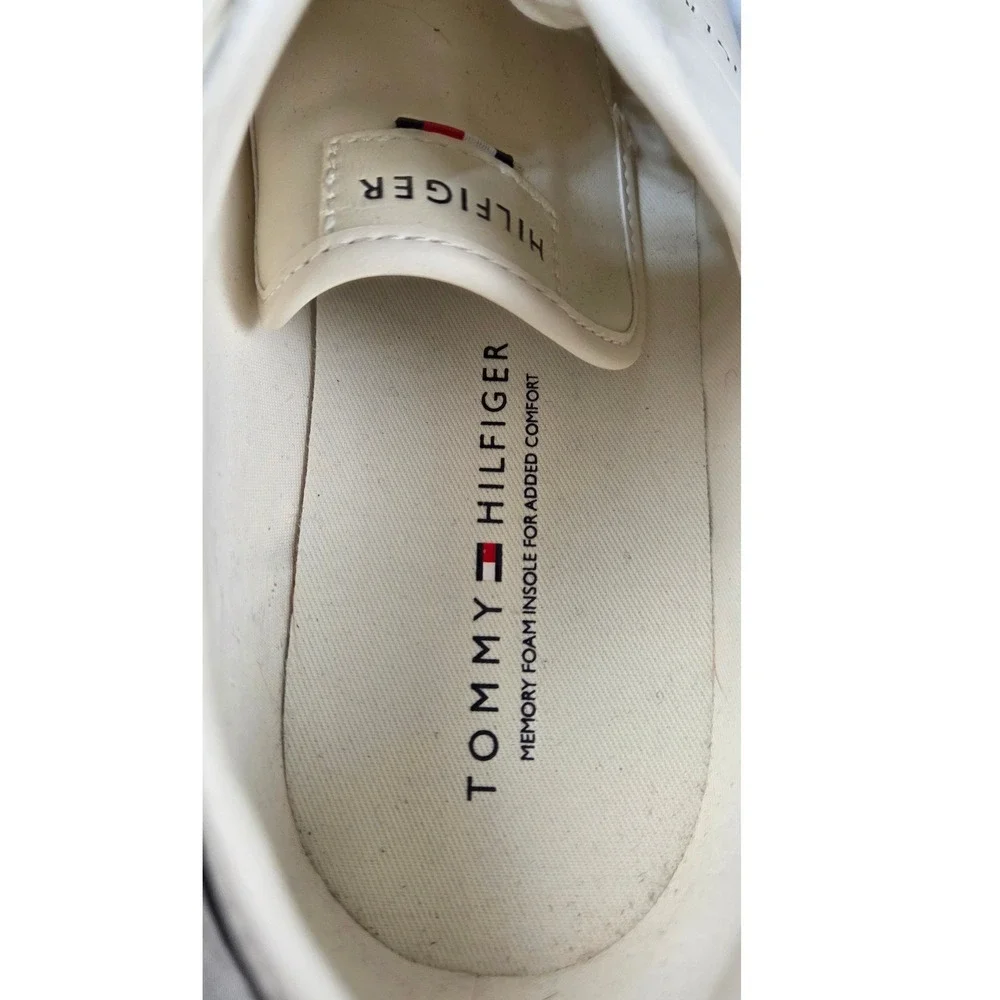 Tommy Hilfiger Mens‎ TMPANDORA2 Sneakers Off White Cream Low Top Shoes Size 9